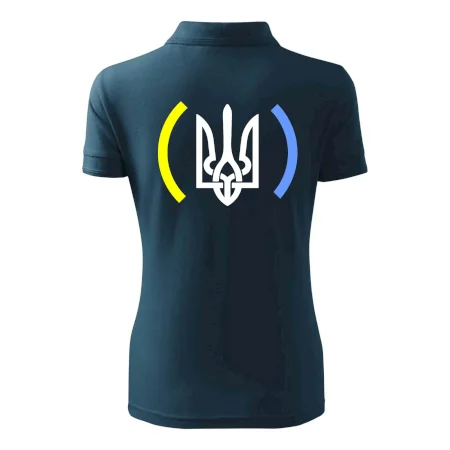 Ukrajina trojzubec s farbami