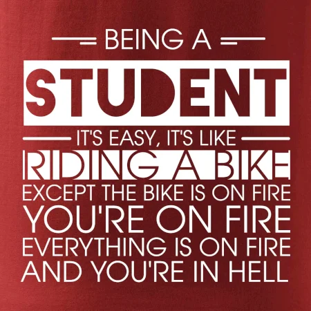 Being a student - bike