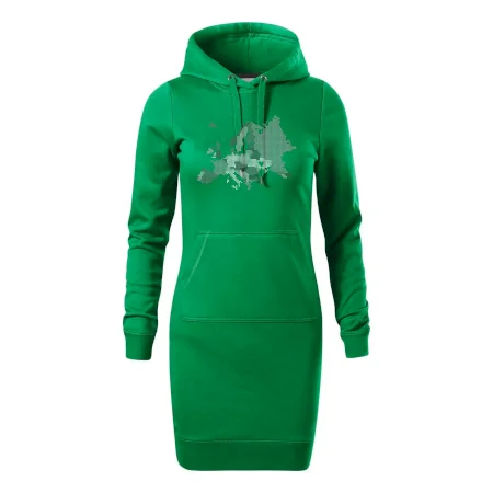 Mapa Európy - srdce v Ukrajine