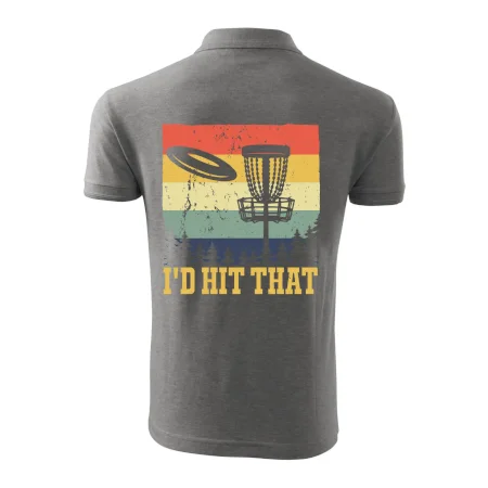 Disc golf player retro vintage