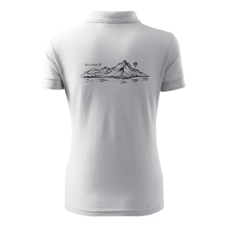 Nový Zéland nápis a hory Aoraki - Mount Cook