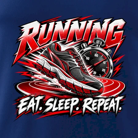 Bežecká topánka so stopkami eat sleep repeat