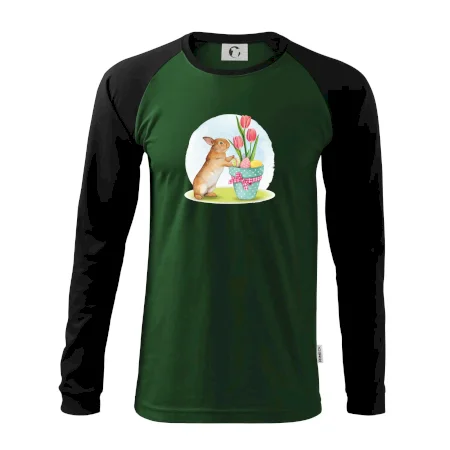 Veľkonočný zajačik tulipány