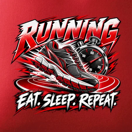 Bežecká topánka so stopkami eat sleep repeat