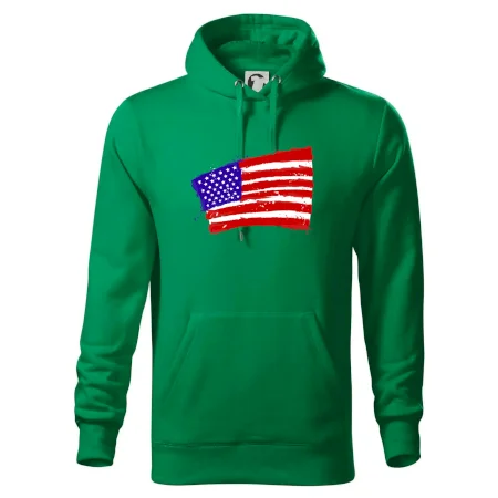 Americká vlajka ohnutá