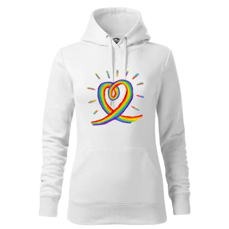 Srdce pride dúha kreslená