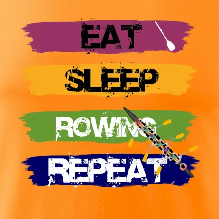 Eat sleep rowing repeat farebné