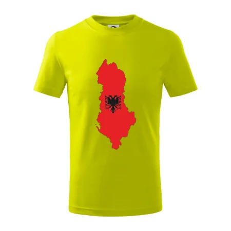 Albánsko mapa a znak