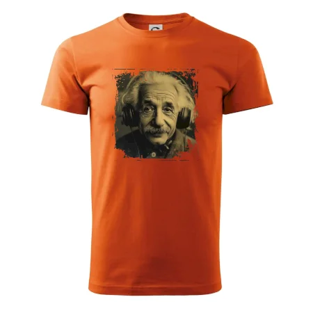 Albert Einstein so slúchadlami