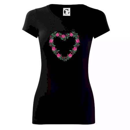 Červené tulipánové srdiečko (Pecka design)