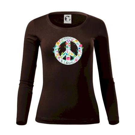 Peace and love symbol