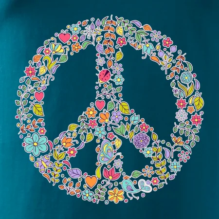Peace symbol lístočky