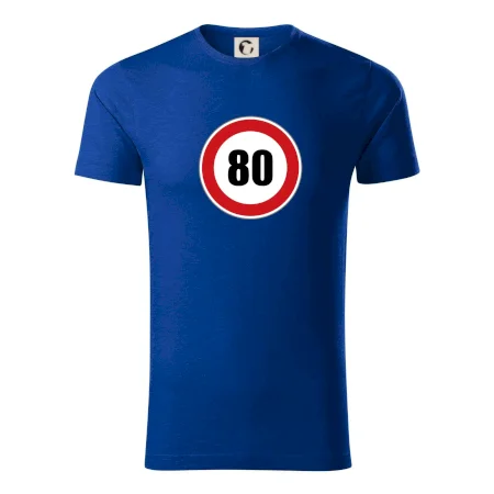 Dopravná značka - obmedzenie rýchlosti 80