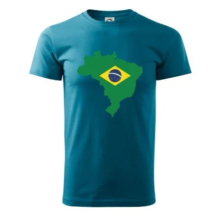Brazília vlajka v mape