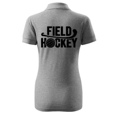 Field hockey loptička a nápis