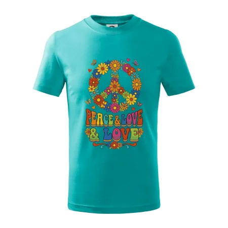 Peace and love - na výšku s květy