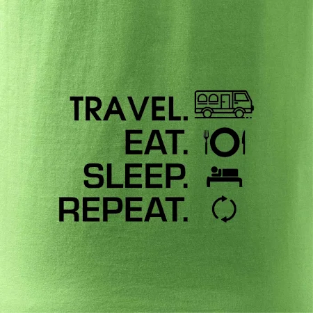 Eat sleep travel - Van