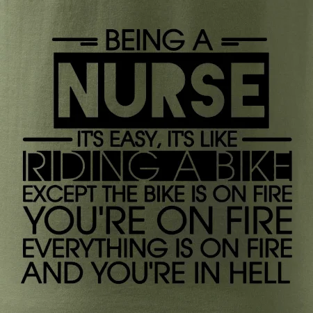 Being a nurse - bike