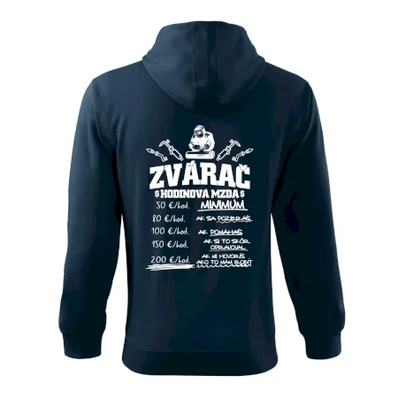 Hodinová mzda zvárač