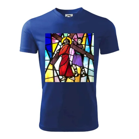 Vitráž - Ježiš a kríž