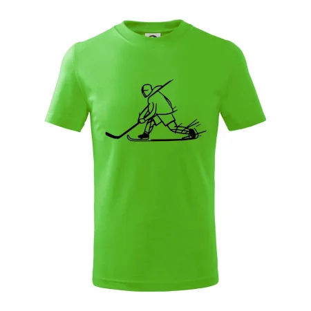 Kreslený hokejista tučnou fixkou