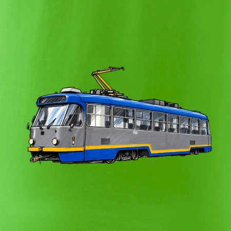 T3R SLF modrošedá kresba fixem