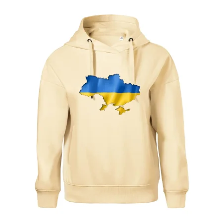 Ukrajina vlajka mapa