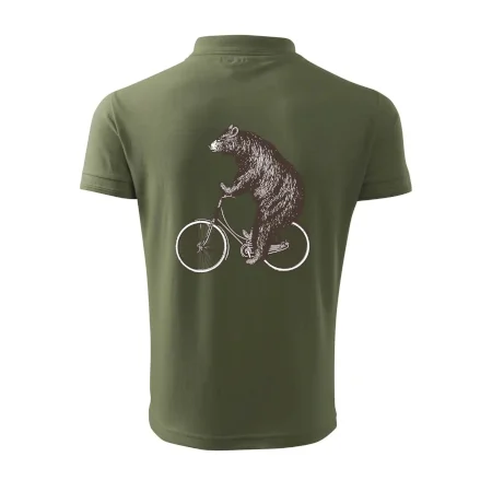 Medveď na bicykli