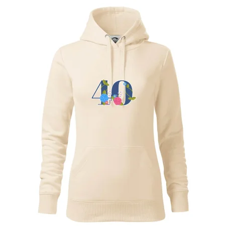 Kvetinové číslo kreslené - 40