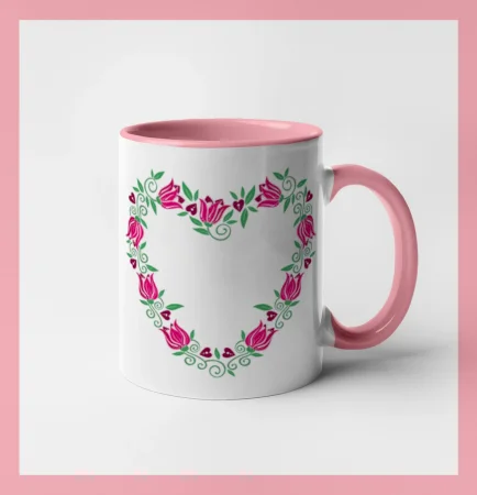 Červené tulipánové srdiečko (Pecka design)