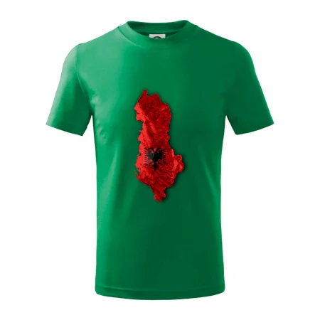 Mapa Albánsko reliéf hôr