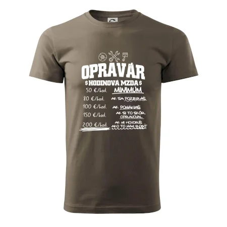 Hodinová mzda - opravár