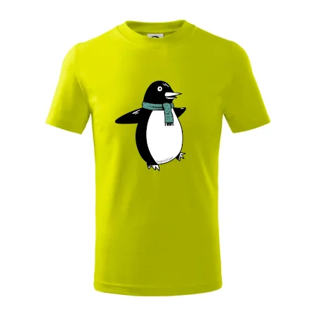 Tučniak so zeleným šálom