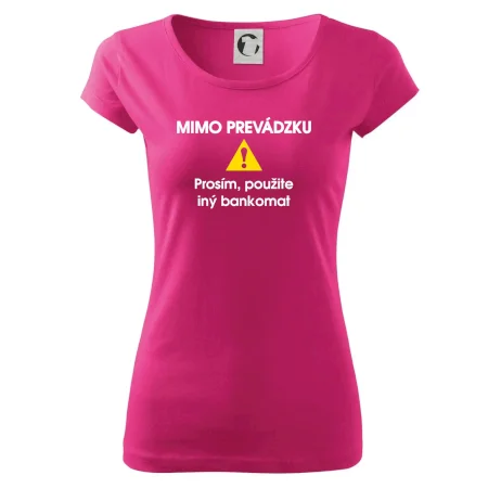 Mimo prevádzku prosím, použite iný bankomat