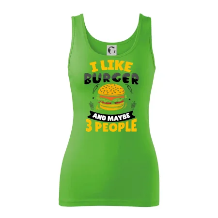 I like burger and maybe 3 people