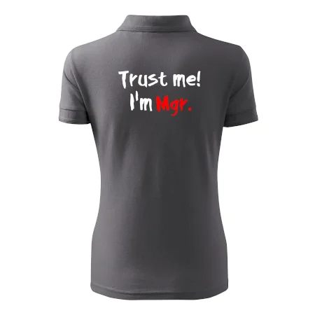 Trust me I´m  Mgr. / Ver mi som Magister.