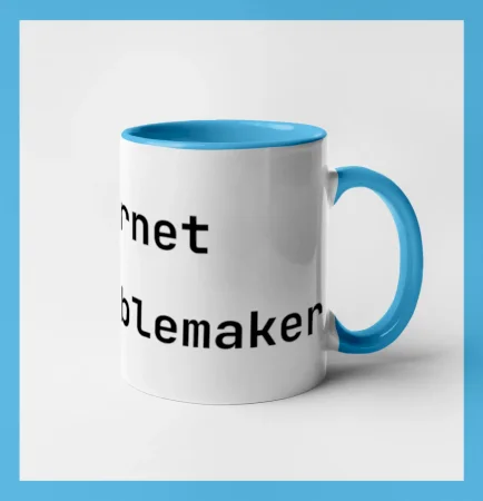 IT Nápis Internet Troublemaker