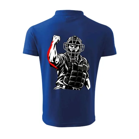 Baseballový rozhodčí signalizuje strike