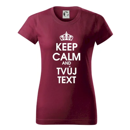 Keep calm - váš text