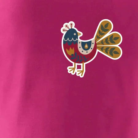 Folklór na prsníku sliepky