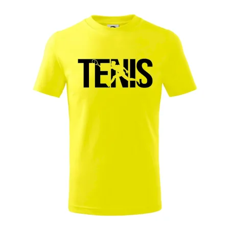 Tenis nápis silueta