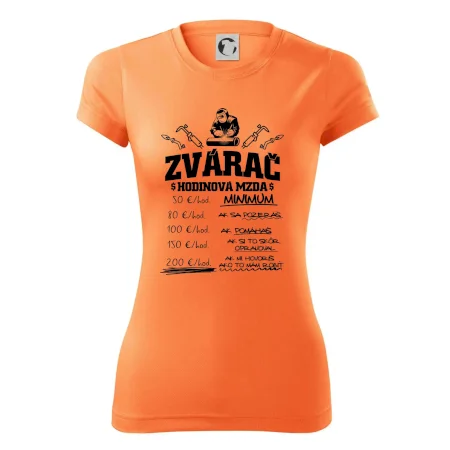 Hodinová mzda zvárač