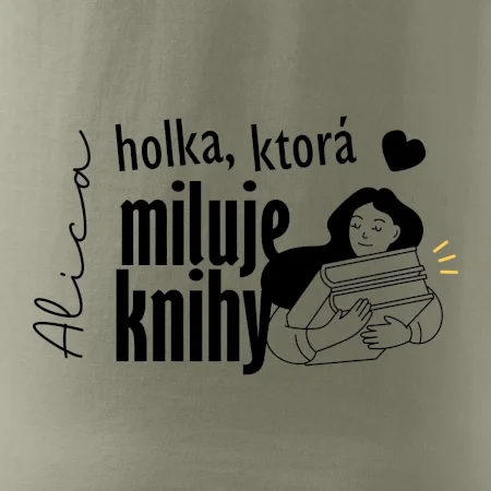 Čiernobiela holka, ktorá miluje knihy - holka - Vaše meno