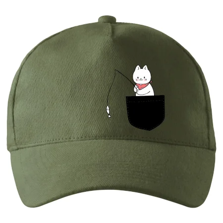 Mačka s rybou vo vrecku