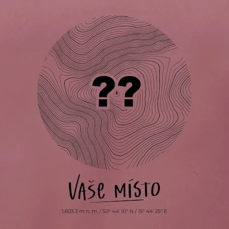 Vaše miesto - vrstevnice v kruhu