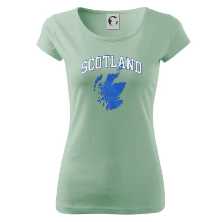 Scotland nápis s mapou