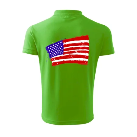 Americká vlajka ohnutá