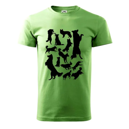 Border kólia siluety