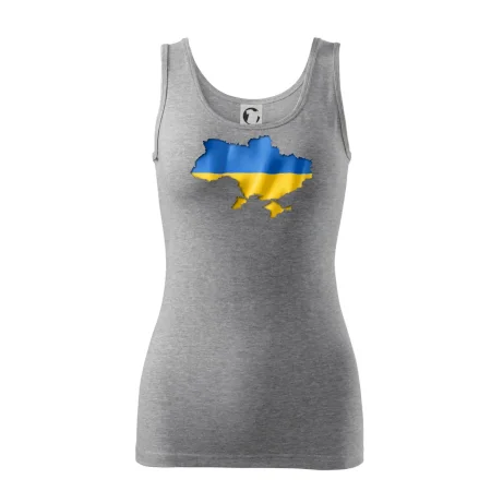 Ukrajina vlajka mapa