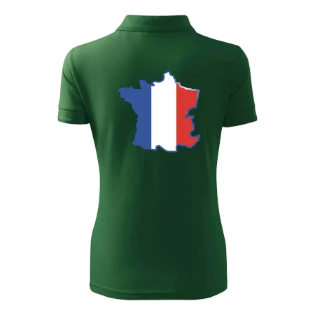 Francúzska vlajka mapa obrys